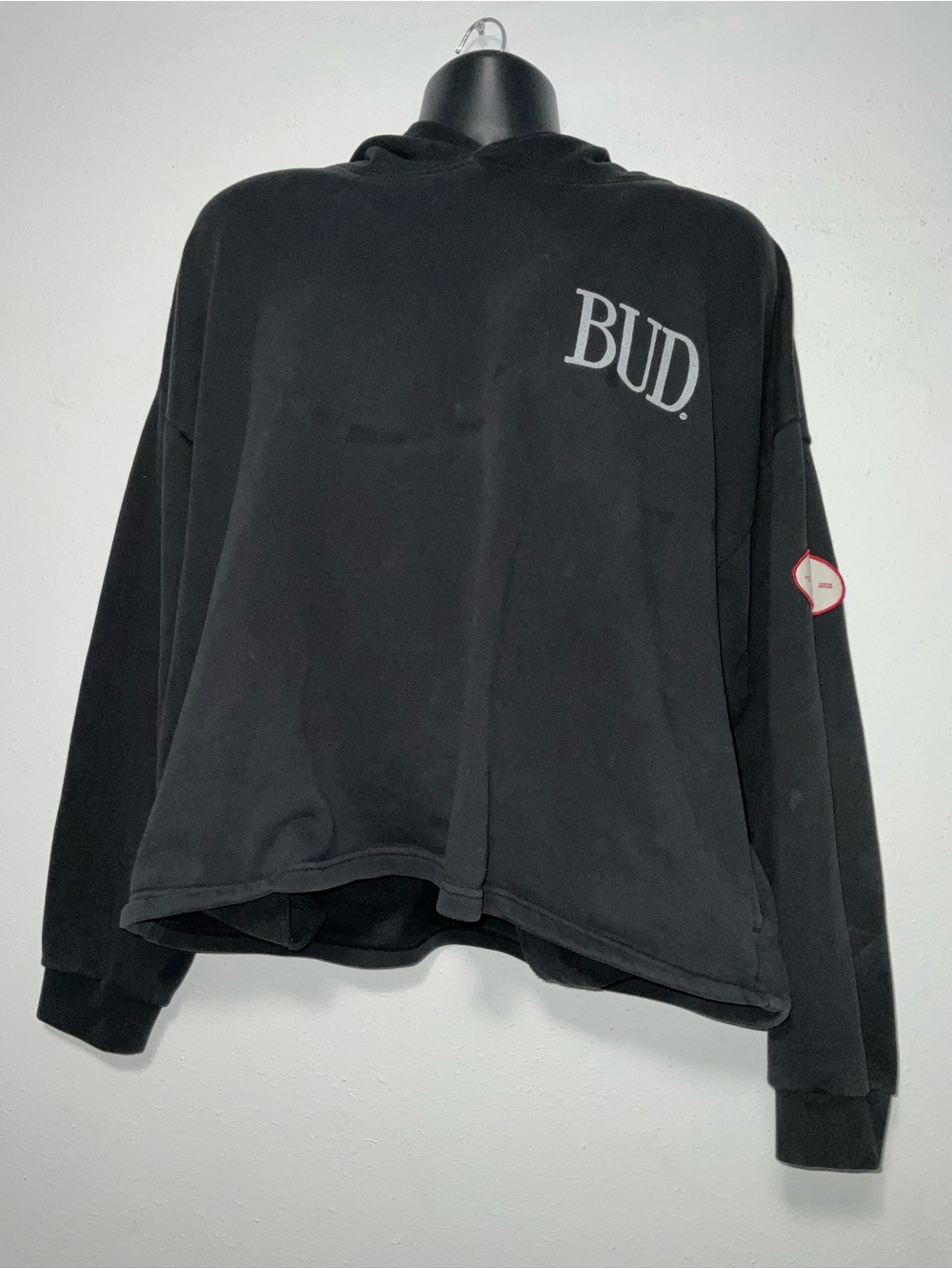 Budweiser Black Crewneck Sweatshirt with Chest Logo